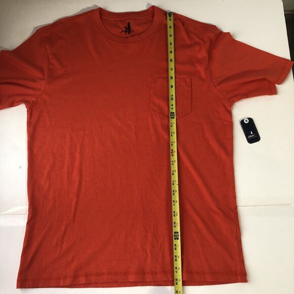 Johnnie-O Mens Heathered Tyler Pocket Tee Orange 3 Size Medium NWT - Picture 4 of 15